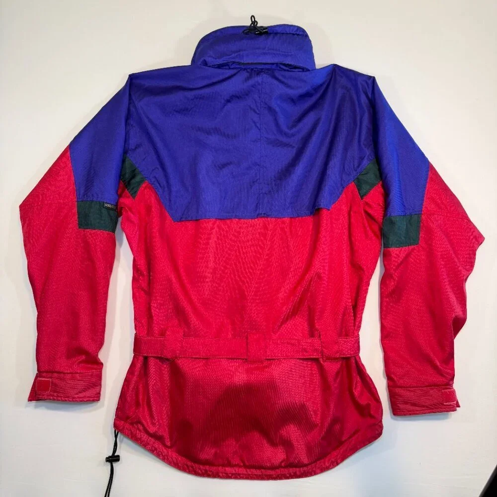 Vintage 90s NORTH FACE Colorblock Belted Ski Jacket Windbreaker M